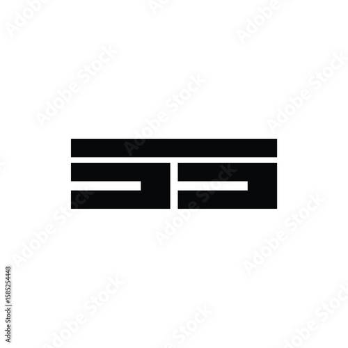 SS monogram logo design letter text name symbol monochrome logotype alphabet character simple logo
