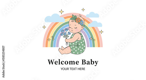 A sweet welcome to our precious new baby and bundle of joy