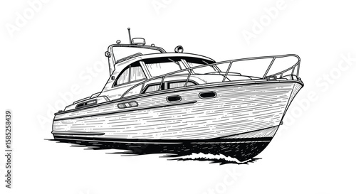 Striking modern yacht design for luxury marine travel and exploration adventures