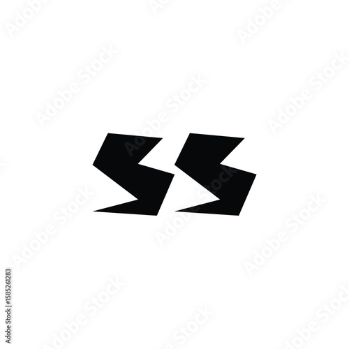 Free Download SS monogram logo design letter text name symbol monochrome logotype alphabet character simple logo - GFXLoad
