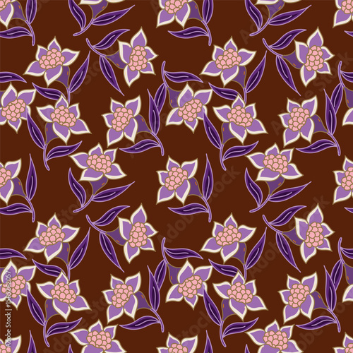 vintage floral seamless pattern. Rich with nostalgia and classic elegance, this pattern evokes the charm of a bygone era for print and textile
