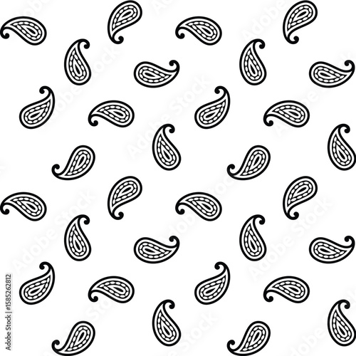 Paisley Design Pattern, fabric print, Texture, background, shirt design.