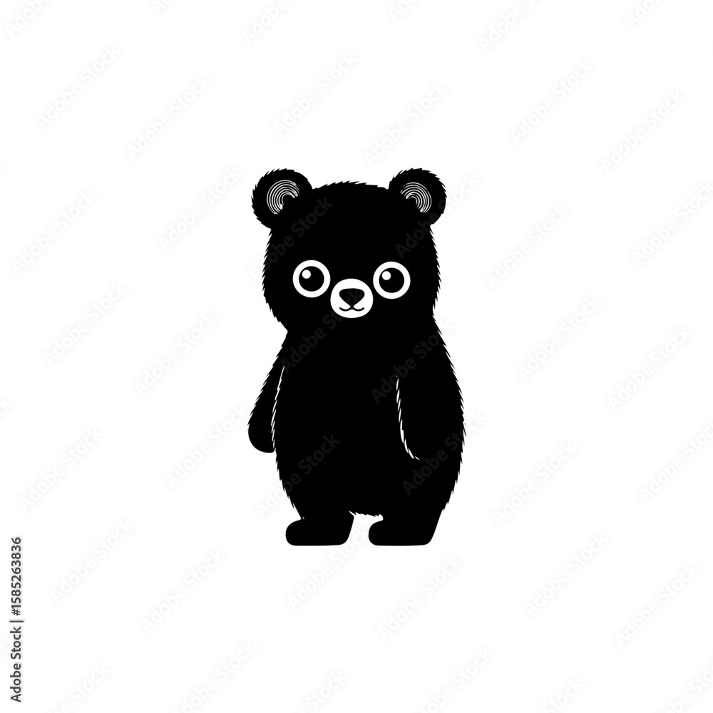 Naklejka premium teddy bear concept cute teddy animal cartoon graphic