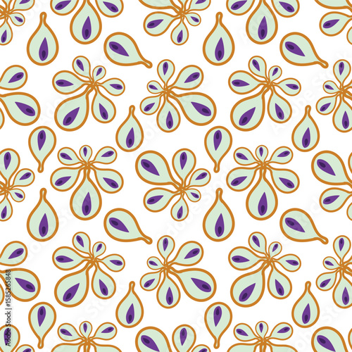 Wallpaper Mural seamless floral pattern Torontodigital.ca