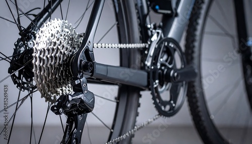 Close-up bicycle rear derailleur