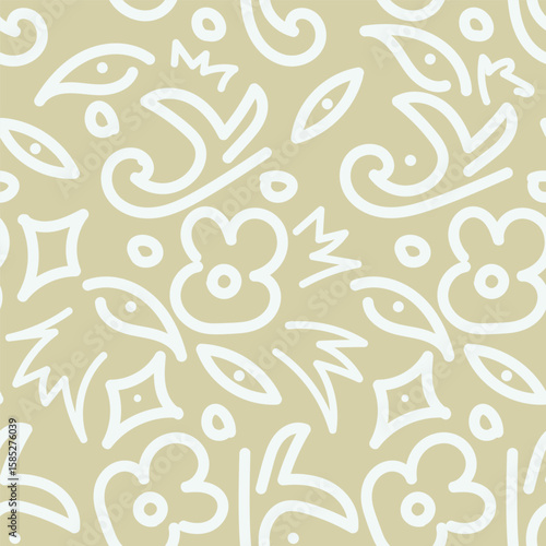 vintage floral seamless pattern. Rich with nostalgia and classic elegance, this pattern evokes the charm of a bygone era for print and textile
