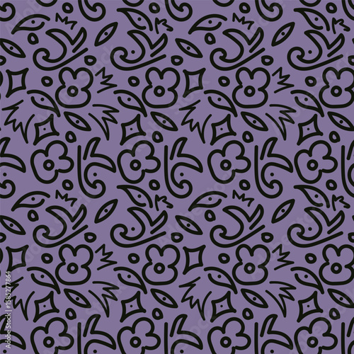 vintage floral seamless pattern. Rich with nostalgia and classic elegance, this pattern evokes the charm of a bygone era for print and textile
