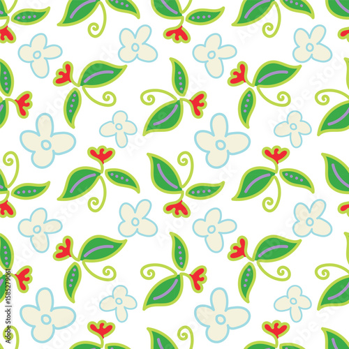 vintage floral seamless pattern. Rich with nostalgia and classic elegance, this pattern evokes the charm of a bygone era for print and textile
