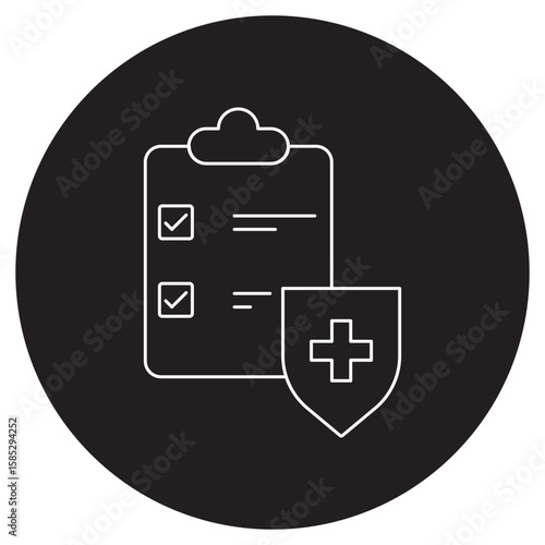 Health Insurance icon, Protect Your Future Choose the Right Health Insurance Plan, Comprehensive Coverage, Peace of Mind Your Health, Insured, vector
