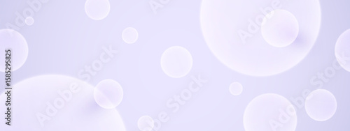 3D ball abstract Background. Soft Gradient with minimal bounce ball with shadow and light effect. Realistic 3d bubble background.