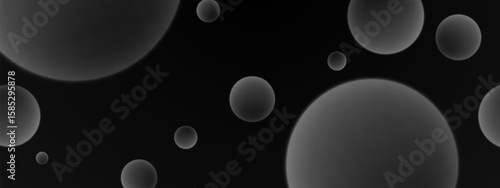 3D ball abstract Background. Soft Gradient with minimal bounce ball with shadow and light effect. Realistic 3d bubble background.