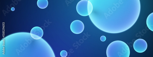 3D ball abstract Background. Soft Gradient with minimal bounce ball with shadow and light effect. Realistic 3d bubble background.