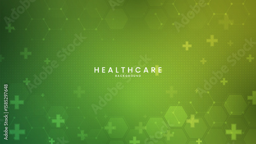 Abstract medical background with flat icons and symbols. Medical design with concept and idea for healthcare technology. Healthcare Medical Background. Healthcare Symbols.