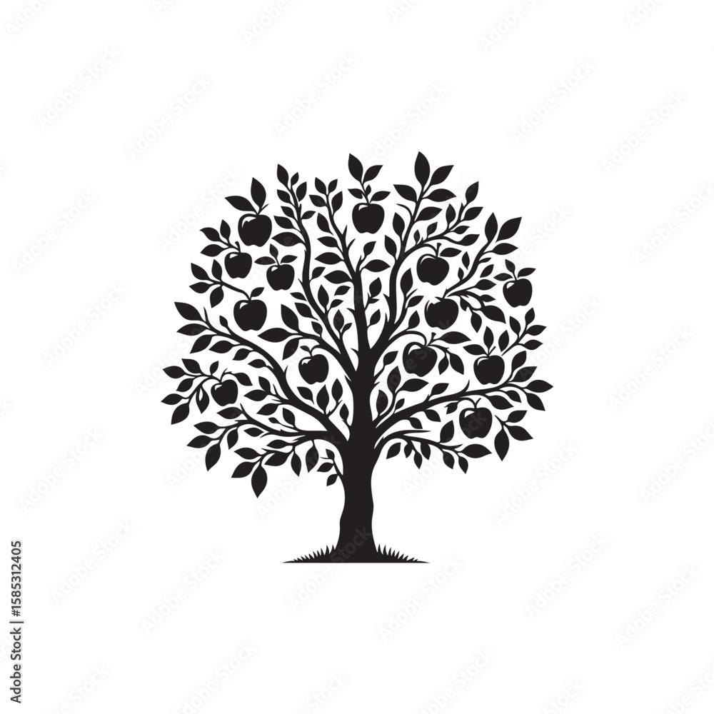 Obraz premium Apple tree Vector (1).eps