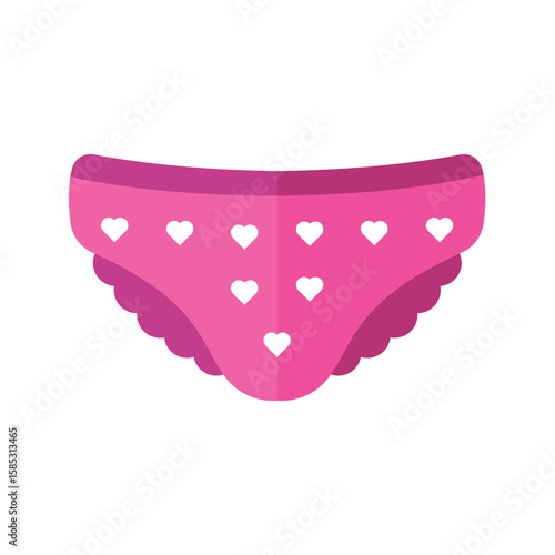 Woman panty flat vector illustration on a white background