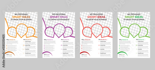 Professional Business Flyer Template – Modern Design with Bold Colors for Startups, Agencies, and Marketing.