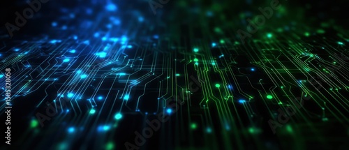 Abstract circuit board technology background