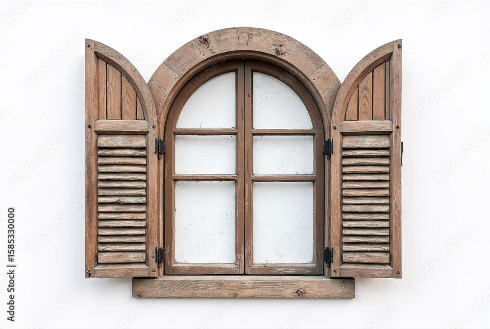 Obraz premium old wooden window