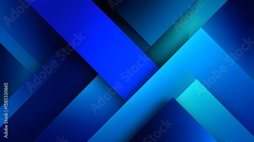 modern geometric shapes in shades of blue abstract business background vector illustration