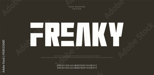 Freaky Elegant luxury curvy serif alphabet display font vector