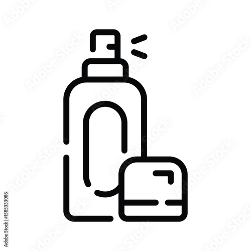 Get this outline style icon of cool face mist