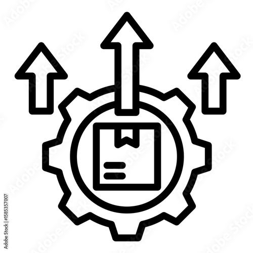 Mass Production  Icon Element For Design
