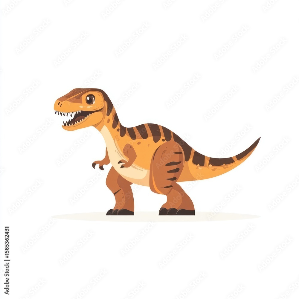 Fototapeta premium Dinosaur illustration animal art.