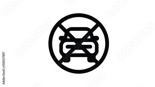 Understanding the Symbol for No Vehicles Allowed, A Comprehensive Guide.