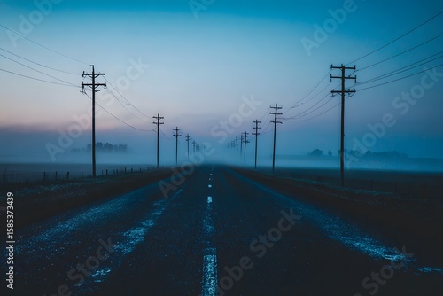 Serene Pathway Through the Gloaming's Gentle Embrace