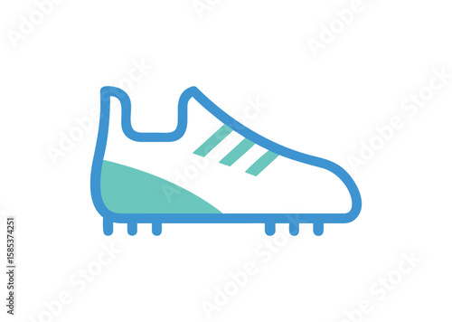 Soccer shoe Vector, Soccer shoe Icon Illustration