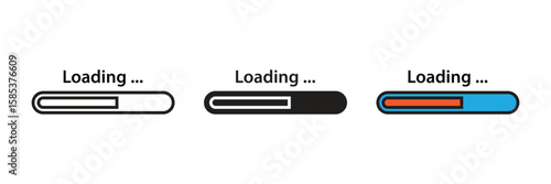 Loading or progress bar indicates an ongoing process, showing the current status or completion percentage.