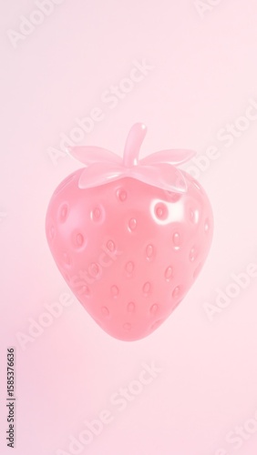 Wallpaper Mural Glossy pink strawberry art Torontodigital.ca