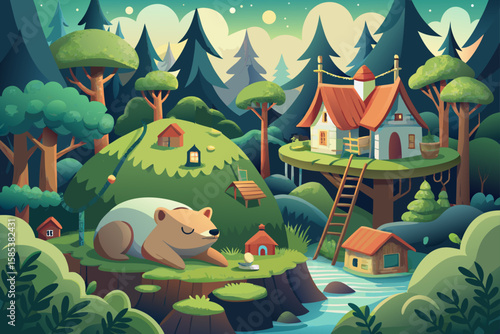 A Tiny Cozy Village Built on the Back of a Giant Turtle