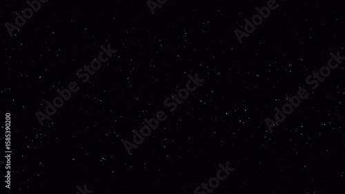 Sparkling Dust Particles Floating in Dark Space, Abstract Background