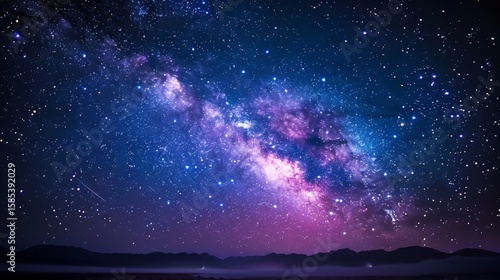 Stars and galaxy outer space sky night universe background