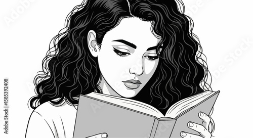 Girl with book