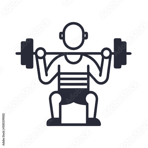 illustration of a man lifting dumbbells