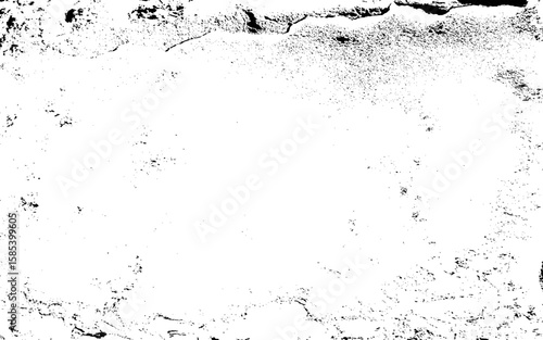 Black grainy texture isolated on white background. Distress overlay textured.