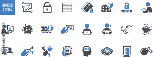 Data and File Management Icons – Folder, Cloud, Upload, Download, Storage, Backup, Digital Organization, File Sharing, Technology, Database

