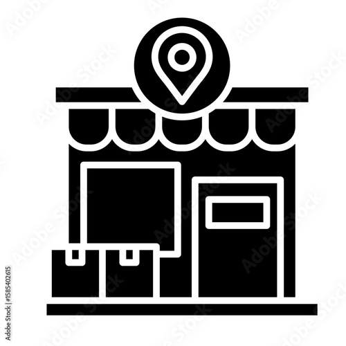 Retailer  Icon Element For Design
