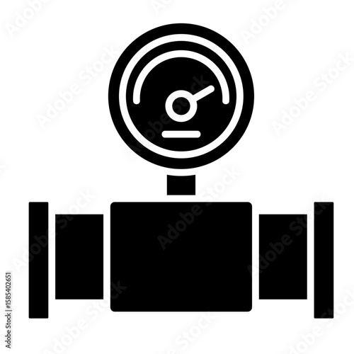Pressure Gauge  Icon Element For Design
