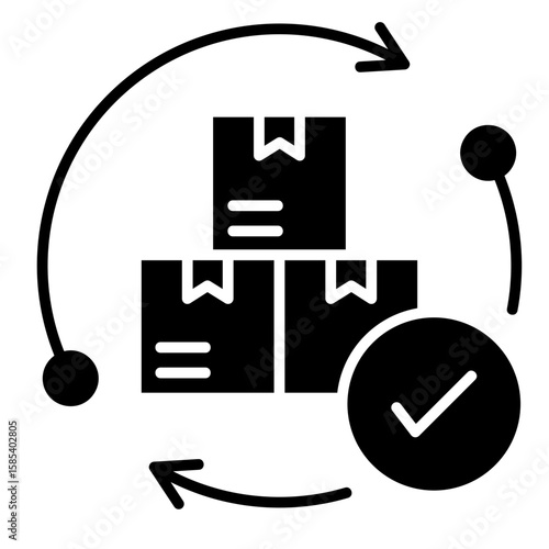 Fulfilment  Icon Element For Design
