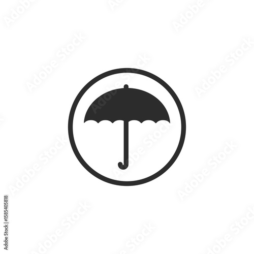 Umbrella Symbol Sign Icon Vector.