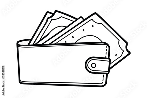 Wallet With Money Bills
