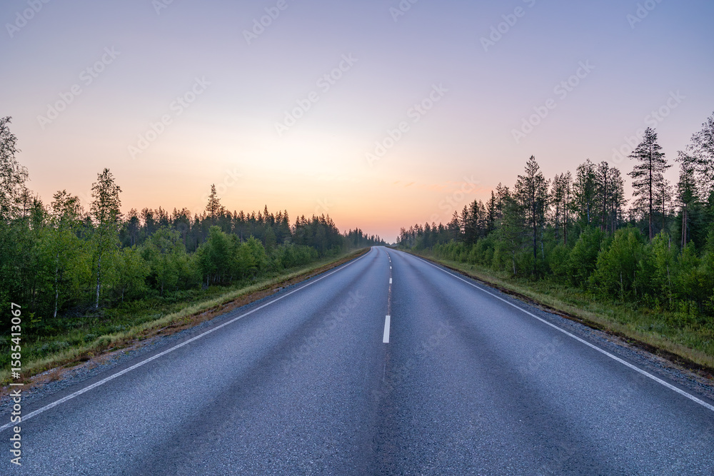 Fototapeta premium road in the morning