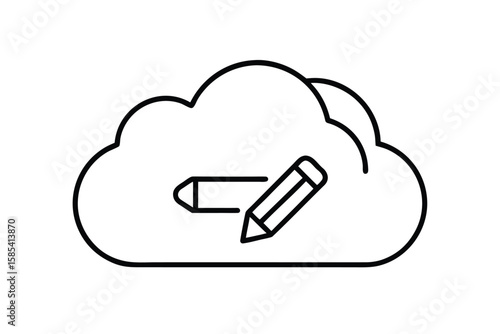 Real Time Collaboration With Cloud Edit Icon