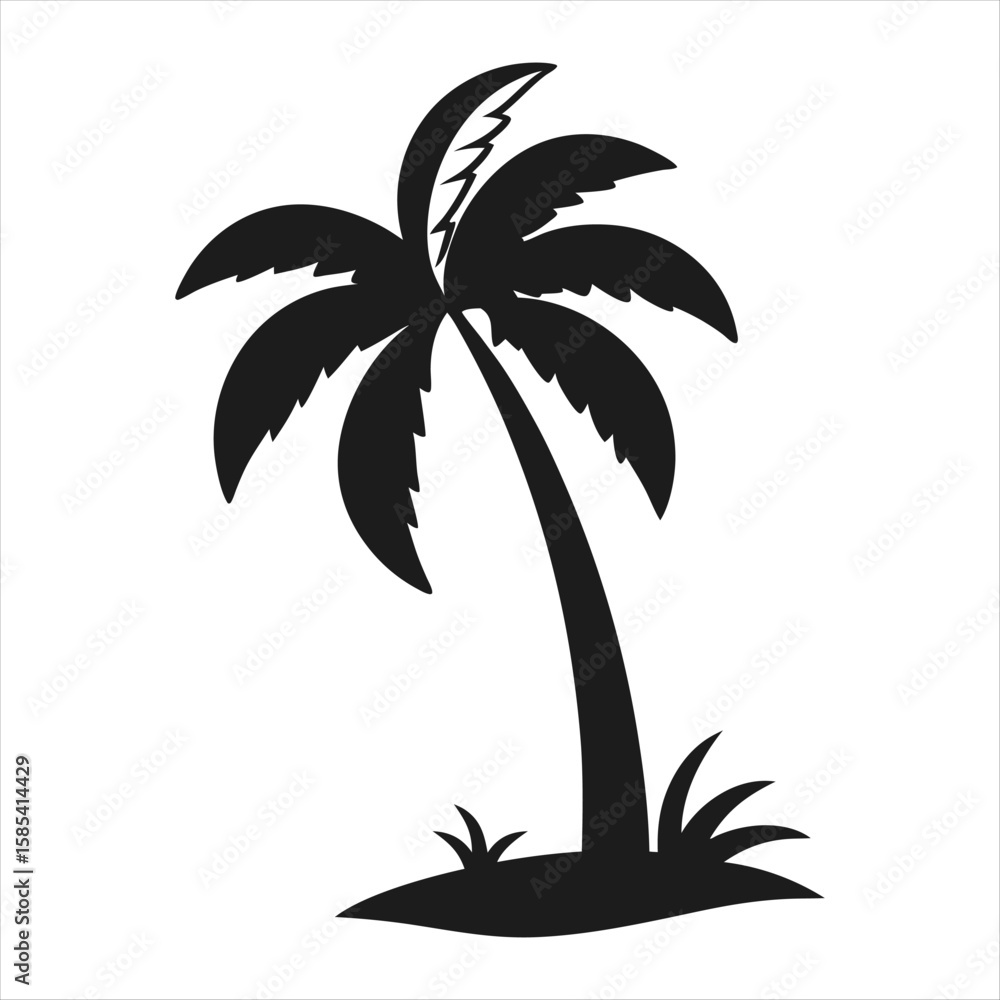 Obraz premium palm tree vector illustration