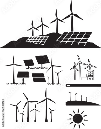 Pannel solar icon. environmentally friendly energy icon vector illustration