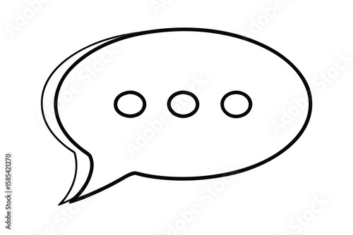 Chat Bubble With Three Dots No Text
