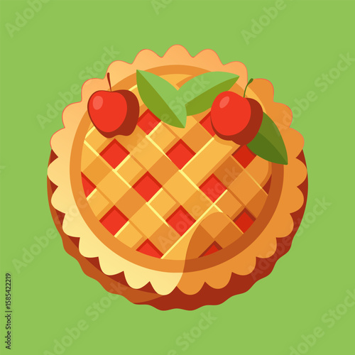 Aromatic Apple Pie.  A Sweet and Scrumptious Treat